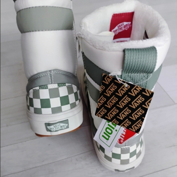 VANS NEW Slip-On VANSGUARD Snow Boots checkerboard - Picture 9 of 12